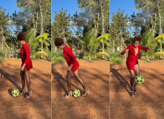 Com vestido e salto alto, influenciadora do Tocantins faz embaixadinhas e viraliza; VÍDEO
